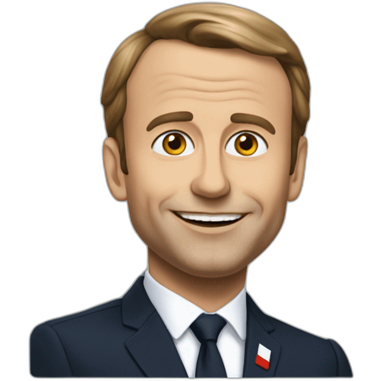 Macron sur poutine emoji