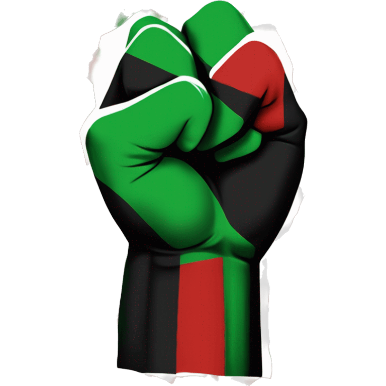 Black Power Fist and “Red and Black and Green” and Flag “Red and Black and Green Flag”- Juneteenth - “Freedom is NOT free! It Has a Cost!” emoji