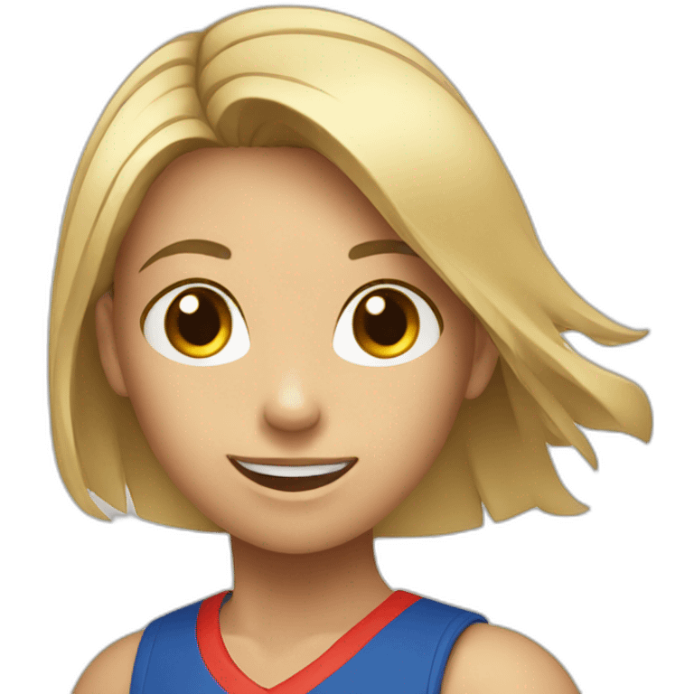 girl playing volleybal emoji