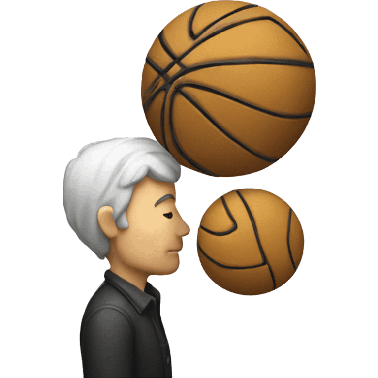 Man kissing ball emoji