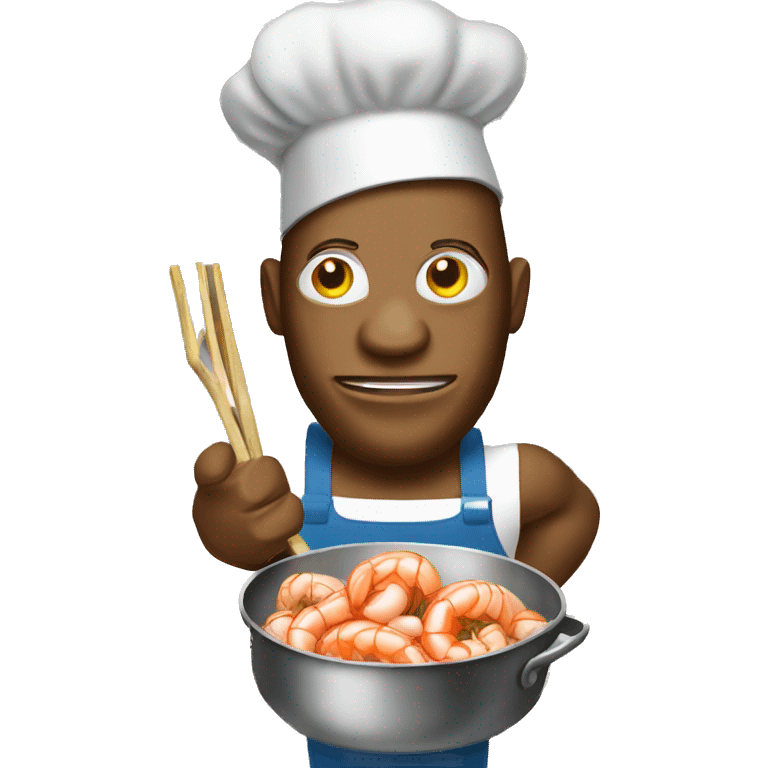 King Kong cooking shrimp scampi emoji