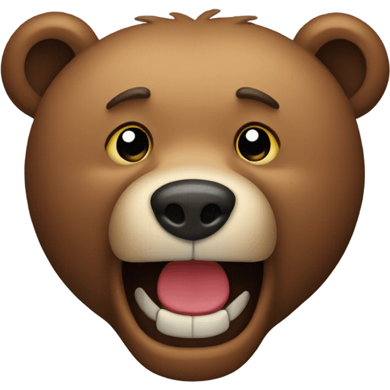 Bear mouth emoji