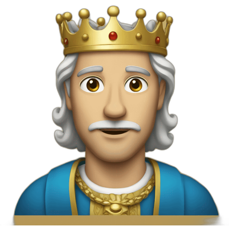 White men king emoji