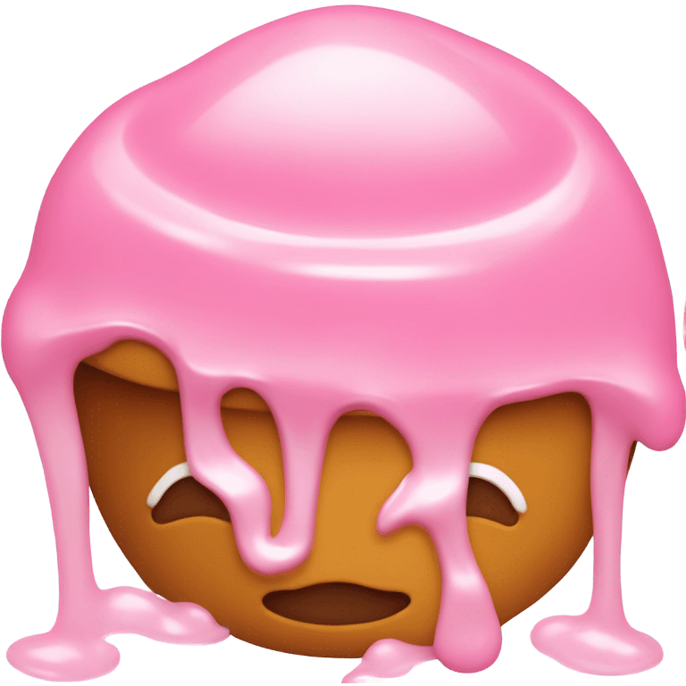 light pink jelly in the shape of a pudding emoji