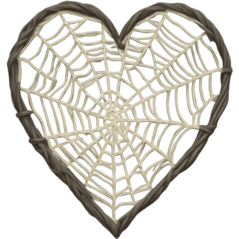 spiderweb heart emoji