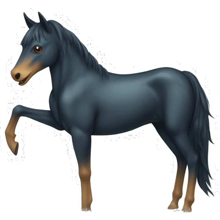 kelpie: Water-dwelling shape-shifting creatures that often appear as horses and lure unsuspecting victims into the water  emoji