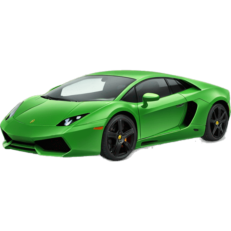 Green lamborgini technica emoji