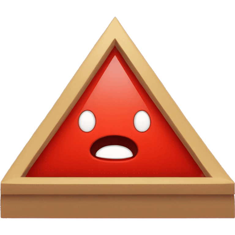 emoji basico triangulo rojo apunta abajo emoji