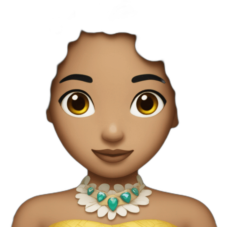 Princesse vaiana dort emoji