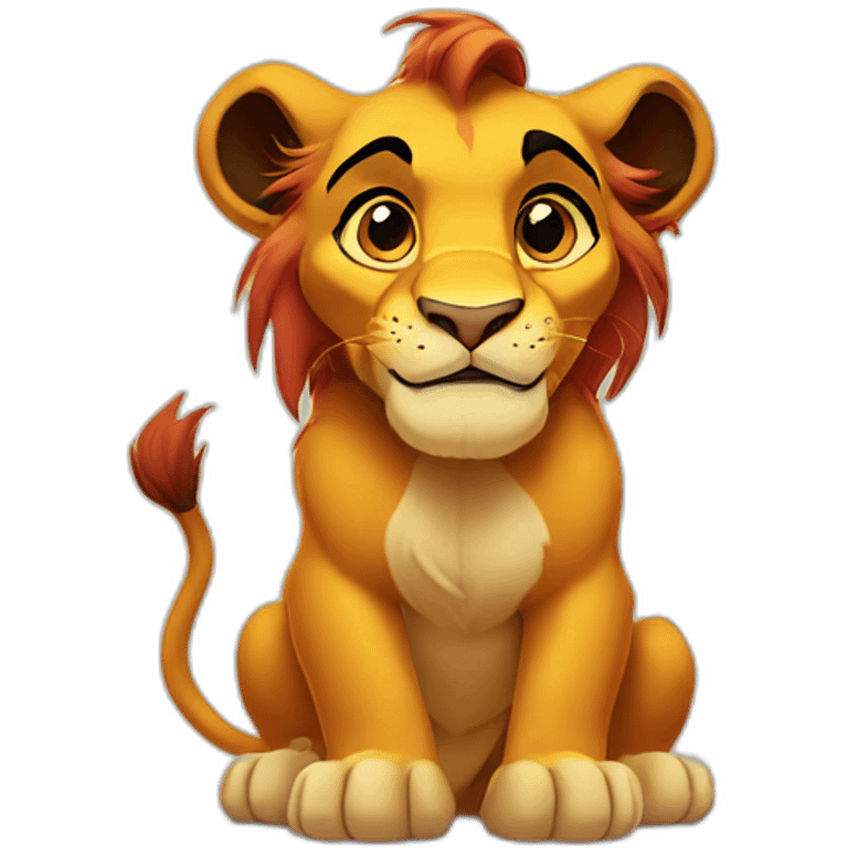 the lion king simba emoji