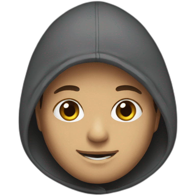 Dit wearing hoodie emoji