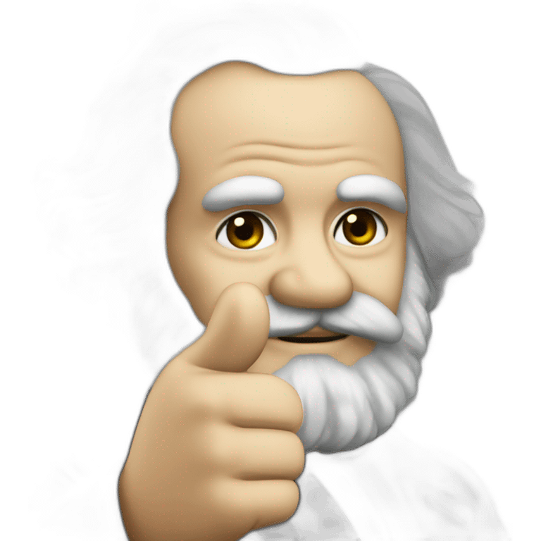 karl Marx thumb up emoji