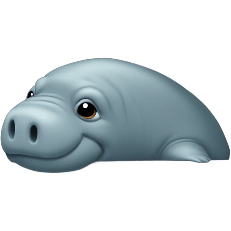 Manatee in a car emoji