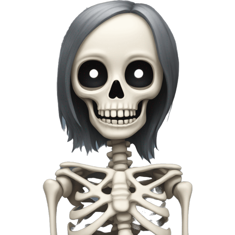 Skeleton girl emoji