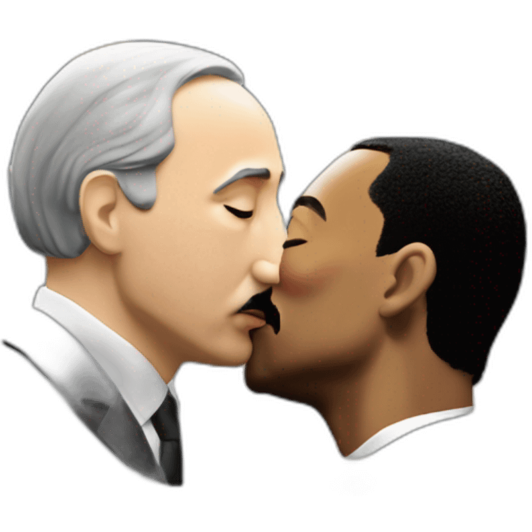 Éric zemmour kissing Martin Luther king emoji