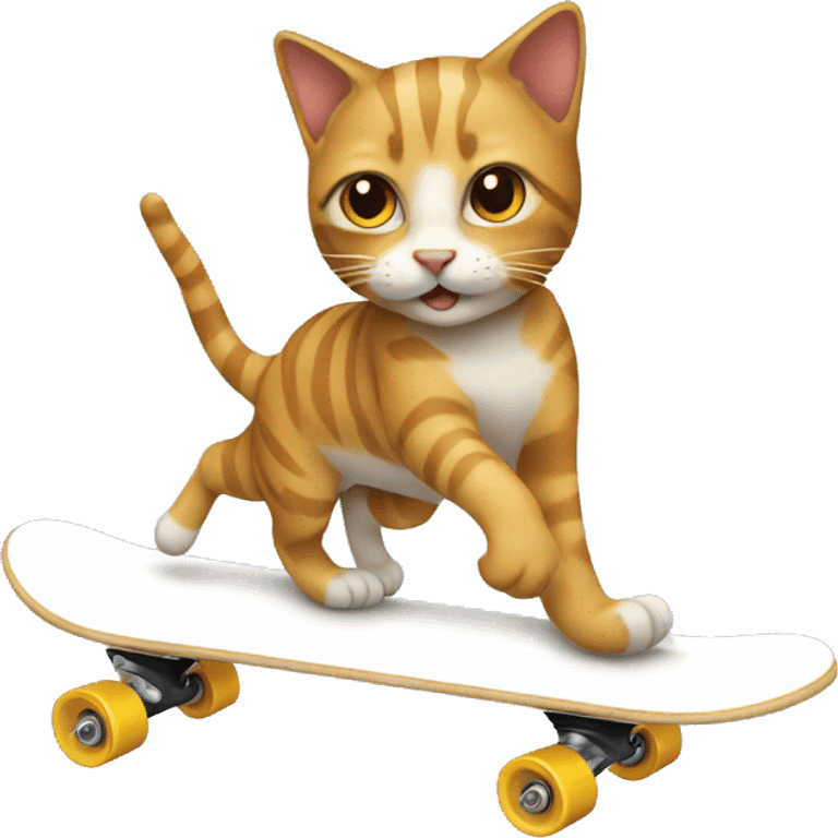 cat skating emoji