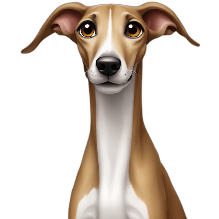 Galgo dog cute looking emoji