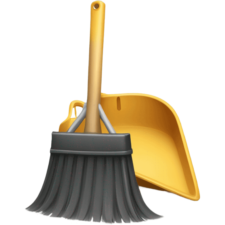 old Broom & Dust Pan emoji