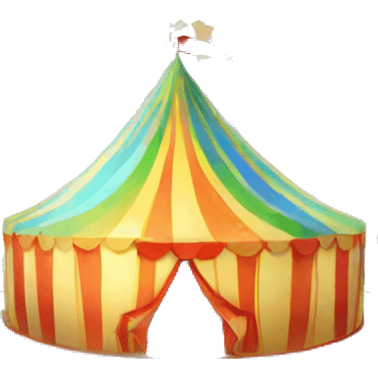 rainbow circus tent emoji