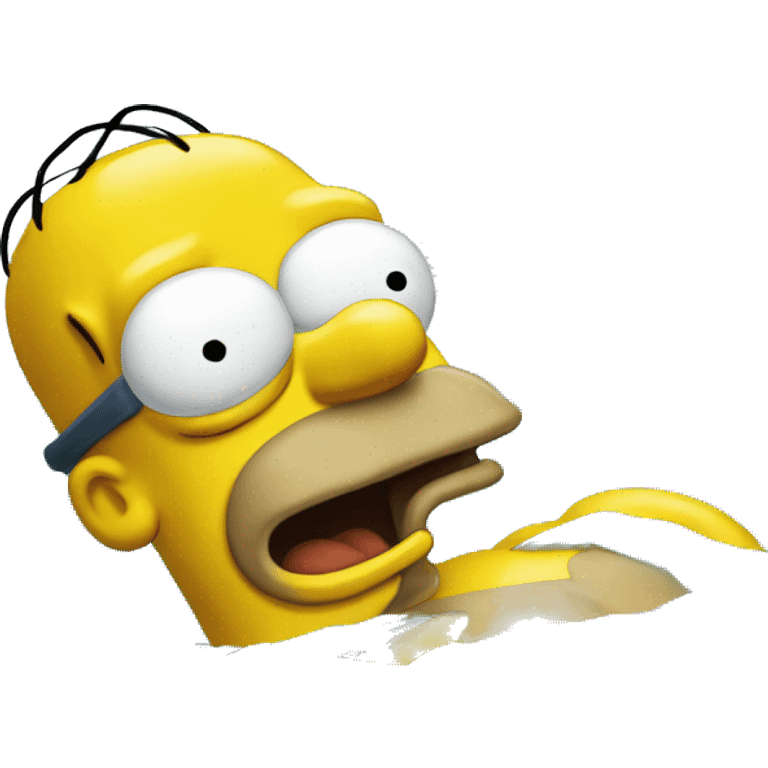 homer simpson swimming emoji