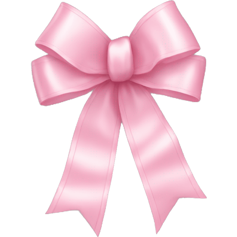 light pink ribbon bow emoji