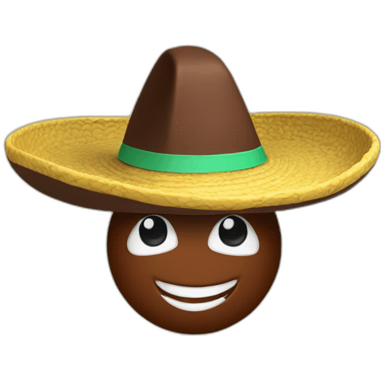 chocolate with sombrero emoji