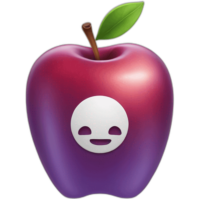 A2 branded apple drink emoji