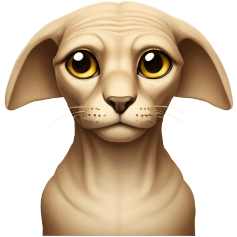 Beige one-eyed sphinx emoji