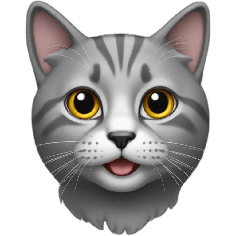 Cat grey emoji