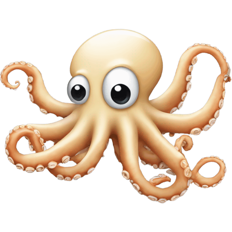 Octopus eating calamari emoji