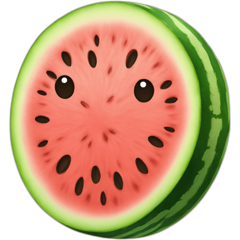 Circle watermelon emoji