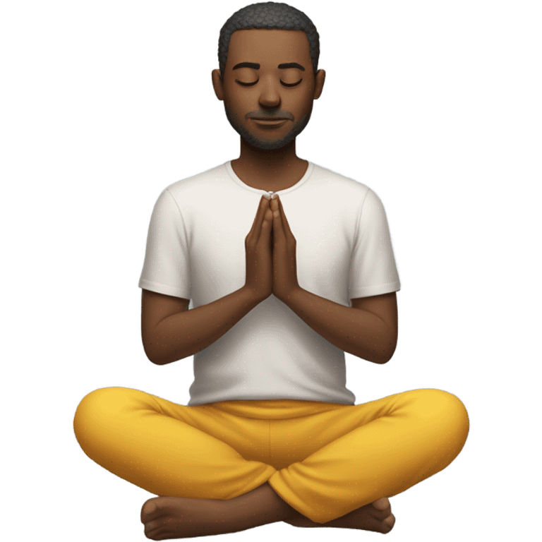 Man Meditating emoji