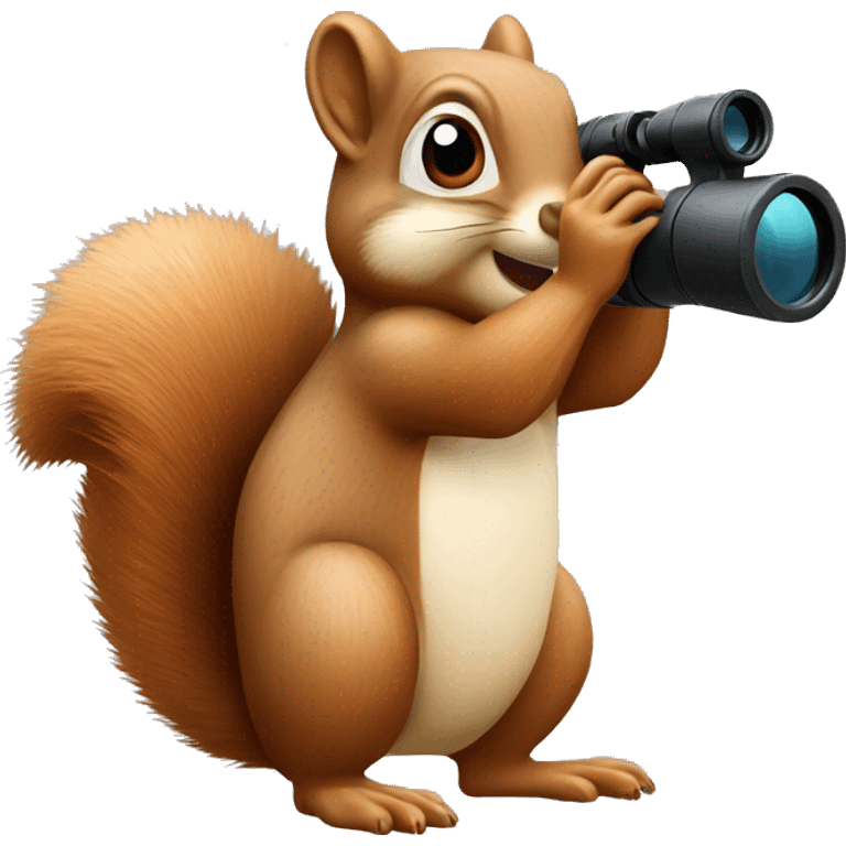 squirrel with binoculars emoji