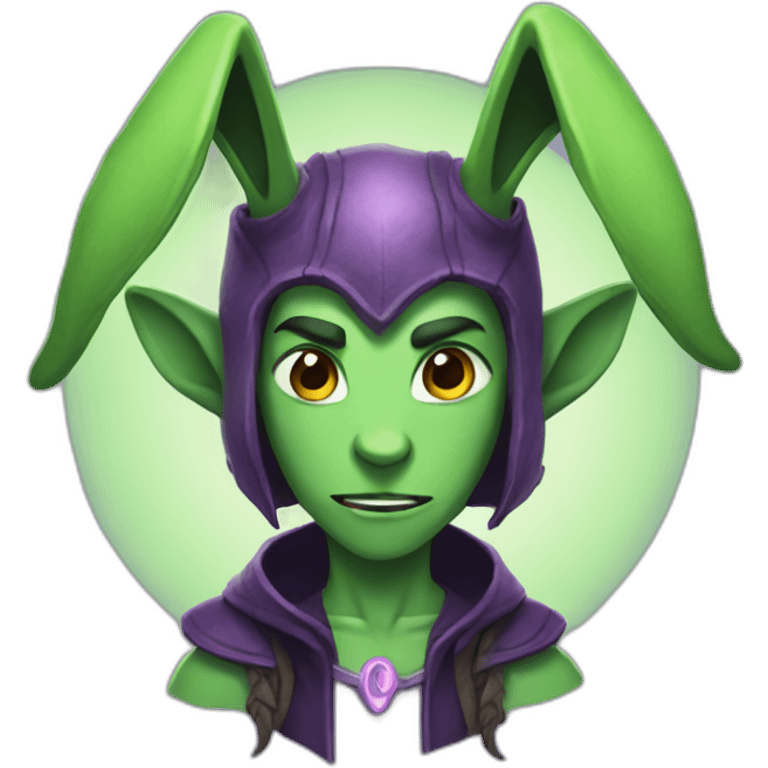 Illidan with a bunny hat emoji