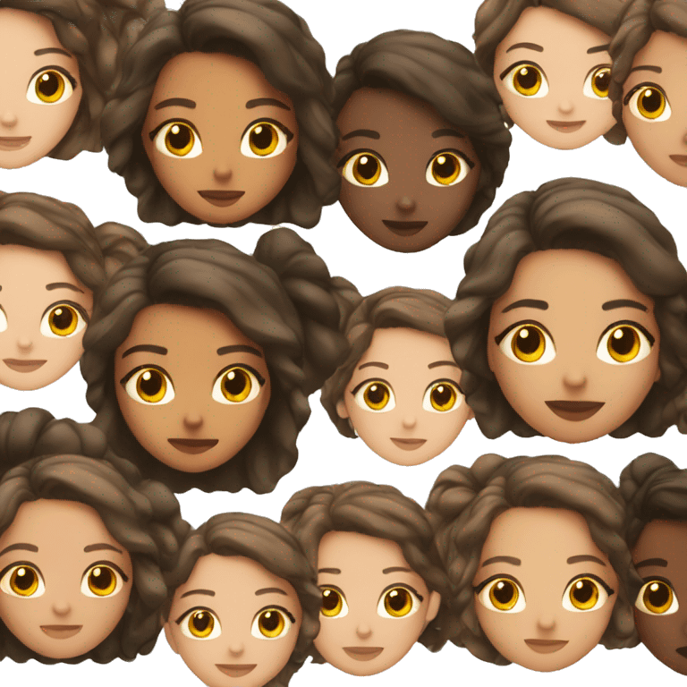 brunette girl skincare emoji