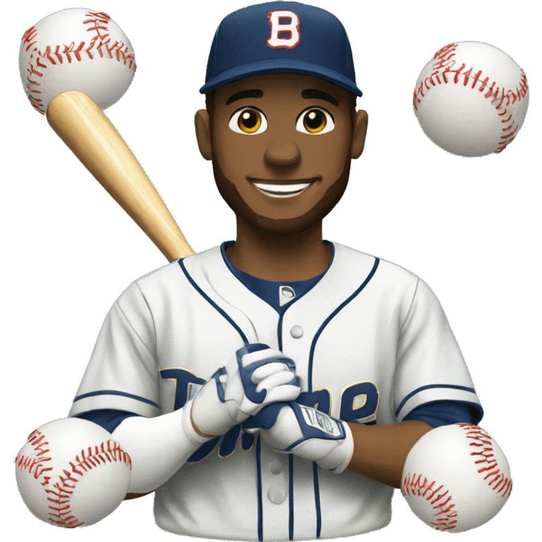 Trading card of a Baseball Player emoji