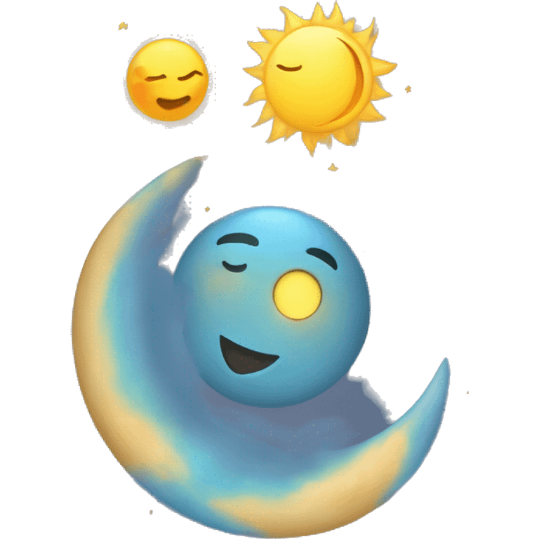 Sun and moon, planets  emoji