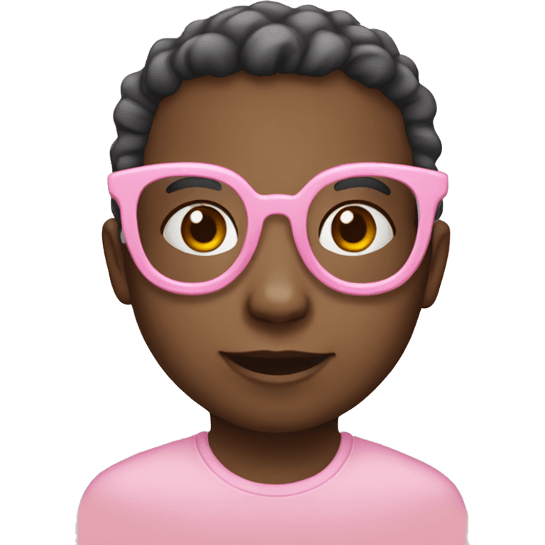 Babypink glasses emoji