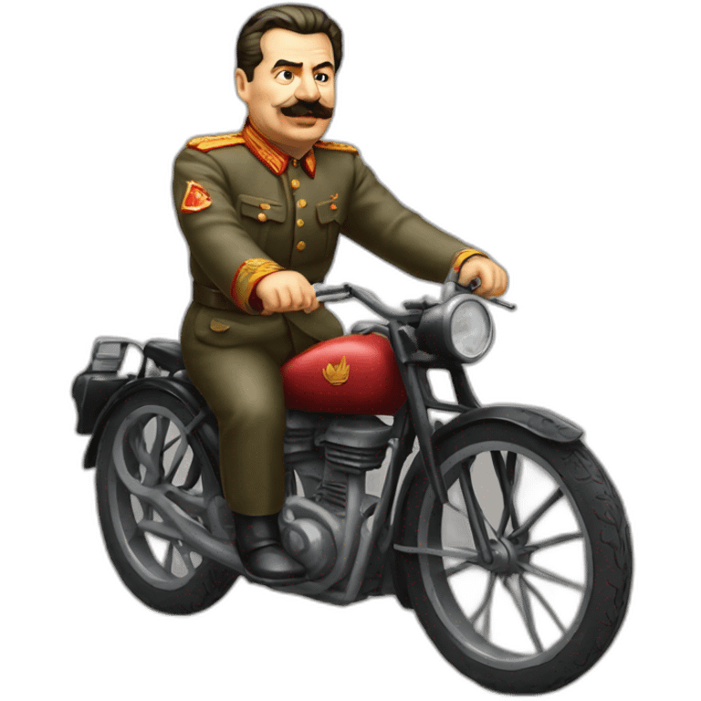 stalin sitting on a bike emoji