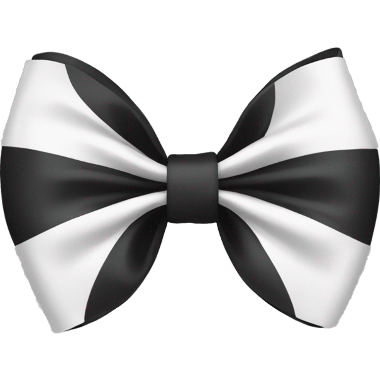 cute black and white bow emoji