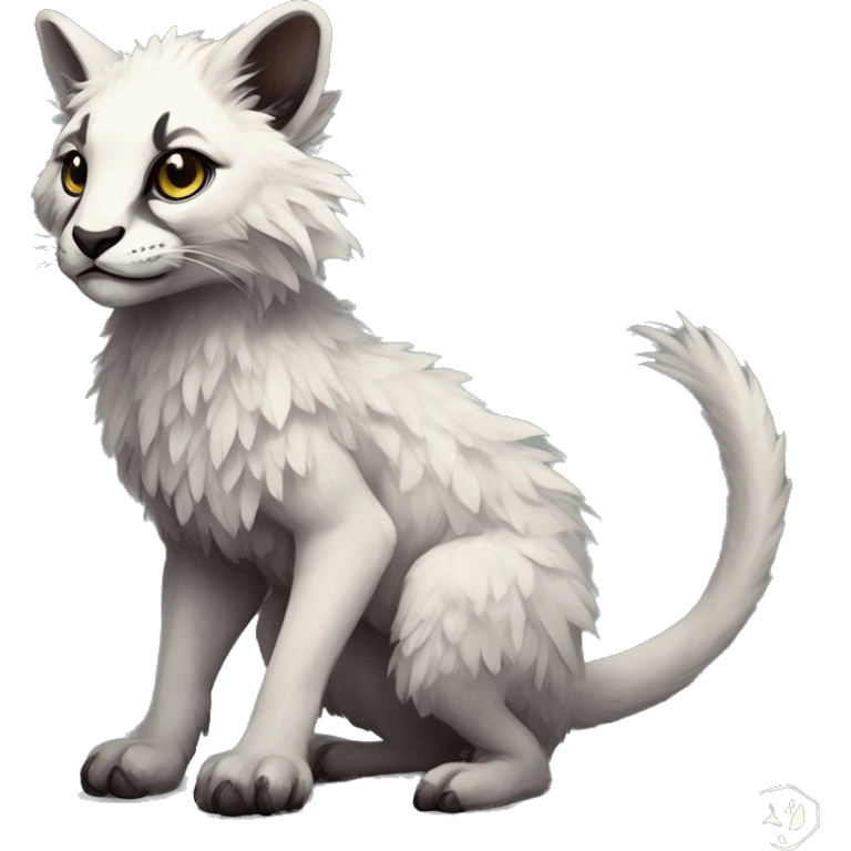 Modern Realistic Rare Fantasy Vernid-Trico-species by LiLaiRa full body emoji