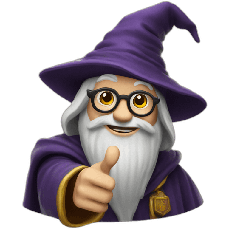 hogwarts wizard thumb up emoji