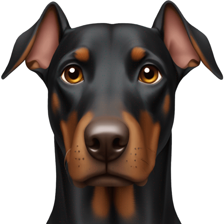 Brown Doberman  emoji