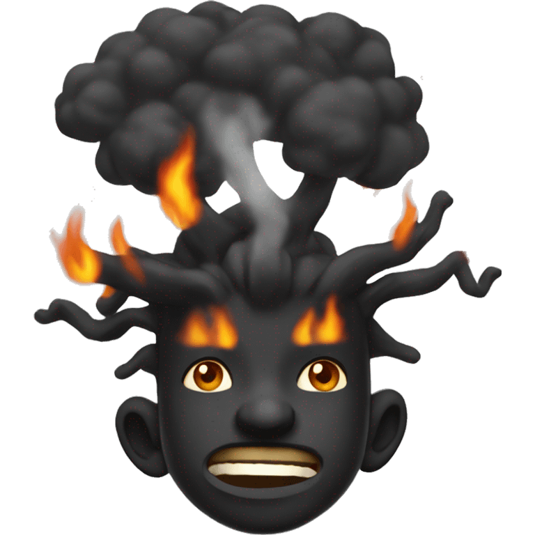 Black fire  emoji