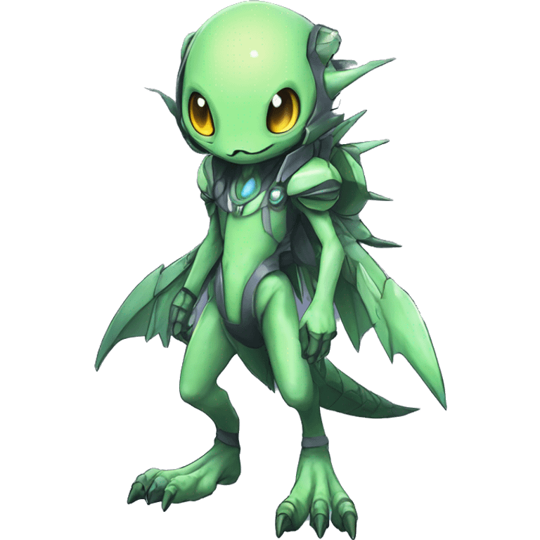 cute cool edgy ethereal alien punk Digimon-Fakemon-animal full body emoji