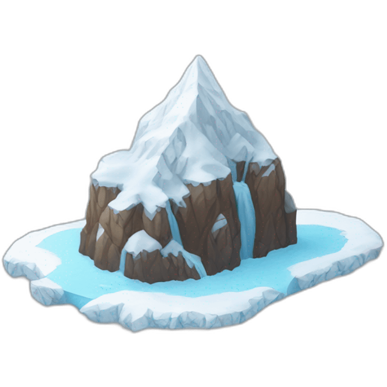 berg mit schnee emoji