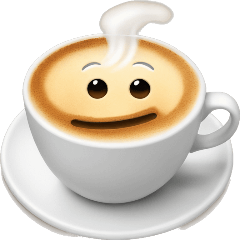 Hot cappuccino  emoji