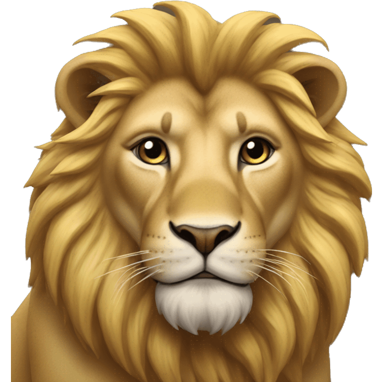 macro sur un lion emoji