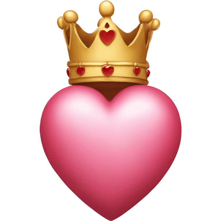 heart with a crown on it emoji