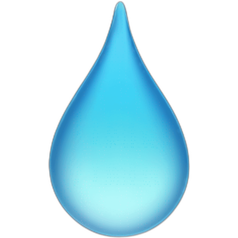 upside down water drop emoji